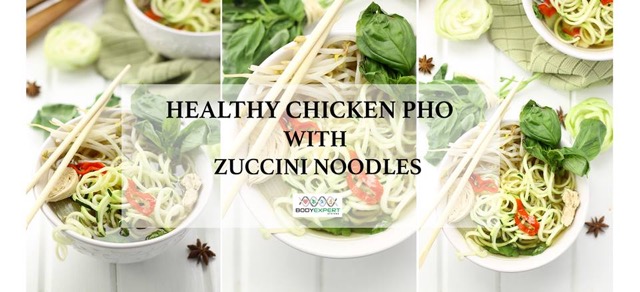 PHO healthy chicken Zuccini Pho